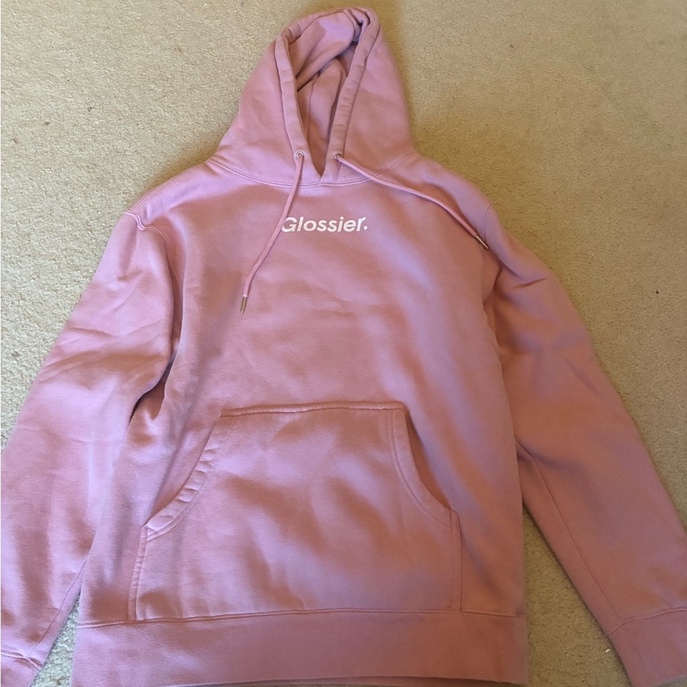 Glossier Blush Pink Hoodie
